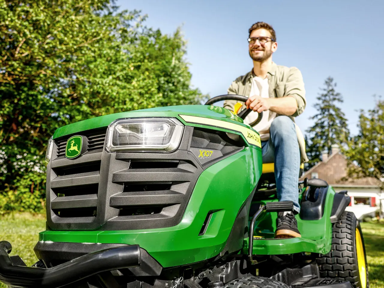 tondeuse autoportée john deere x107