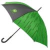 Parapluie classique avec motif « Nothing Runs Like A Deere » et logo John Deere imprimé. Diamètre : 105 cm.