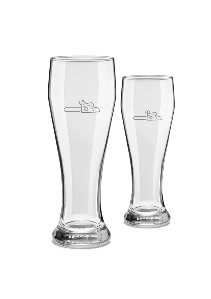 Ensemble de 2 verres à bière blanche STIHL