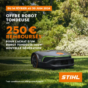 OFFRE REMBOURSEMENT 250 EUROS ROBOT TONDEUSE