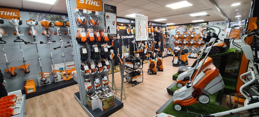 Stihl, débrousailleuse, tronçonneuse, tondeuse, robot de tonte Stihl