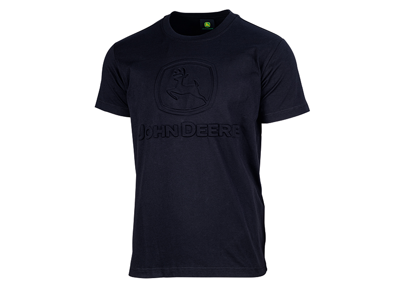 T-shirt noir MCL2024130 John Deere en relief