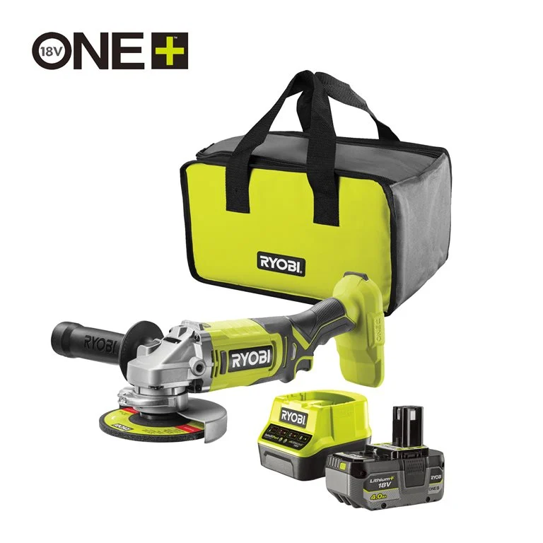 Meuleuse d'angle RYOBI 125 mm sans fil 18V ONE+ RAG18125-1C40S RYOBI